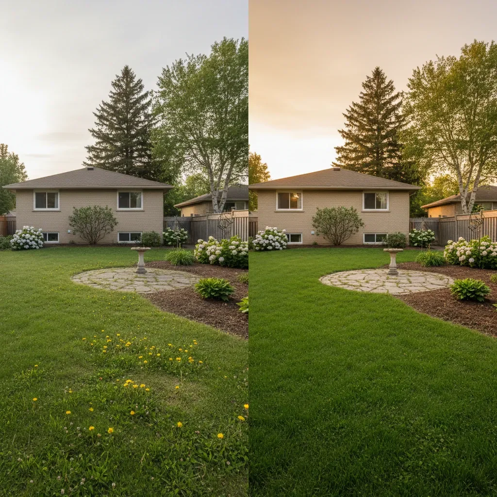 Urban Landscaping Laval Landscaping transformation - before and after in Laval